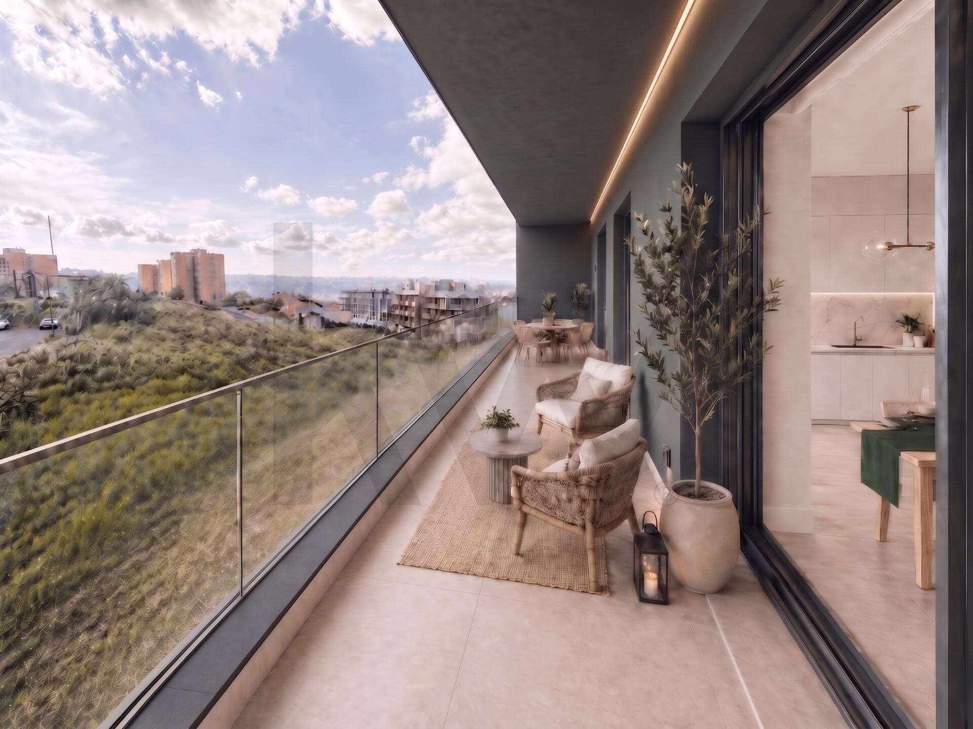 Loures — T3 com varanda e box no empreendimento Paradela Gardens